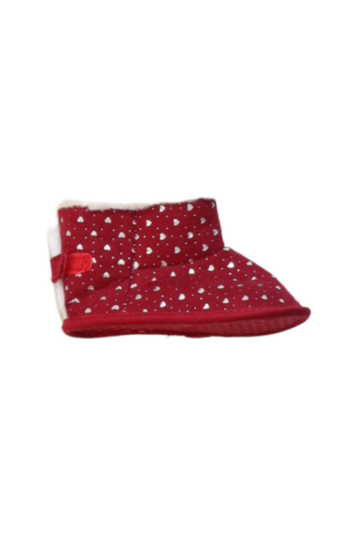 A Red Winter Boots from Chicco in size 12-18M for girl. (Front View)