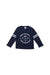 A Navy Long Sleeve T Shirts from Petit Bateau in size 18-24M for boy. (Front View)