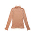 A Brown Long Sleeve Tops from Bonpoint in size 8Y for girl. (Front View)