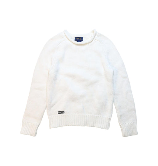 A White Knit Sweaters from Polo Ralph Lauren in size 6T for neutral. (Front View)