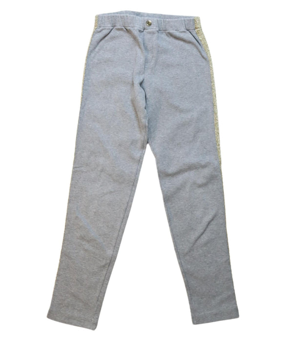 A Grey Sweatpants from Petit Bateau in size 6T for girl. (Front View)