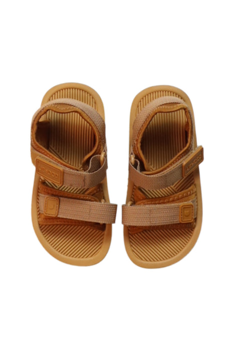 A Brown Sandals from Liewood in size 5T for girl. (Back View)