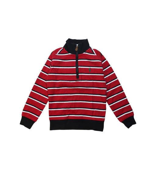 A Red Zippered Sweatshirts from Polo Ralph Lauren in size 4T for boy. (Front View)