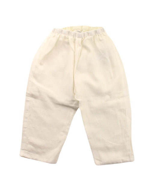 A White Casual Pants from Bonpoint in size 12-18M for girl. (Front View)