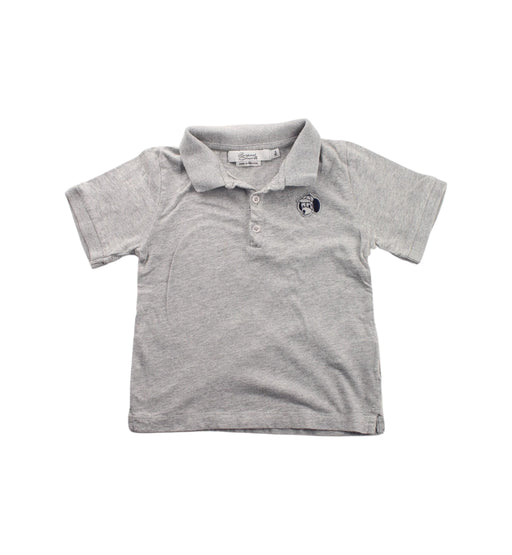 A Grey Short Sleeve Polos from Bonpoint in size 12-18M for boy. (Front View)