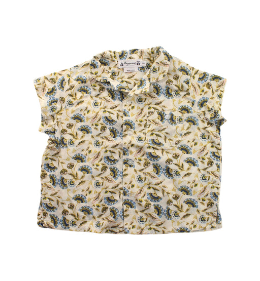 A Blue Short Sleeve Shirts from Bonpoint in size 12-18M for girl. (Front View)