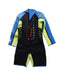 A Black Wetsuits from Aquasport in size 2T for boy. (Back View)