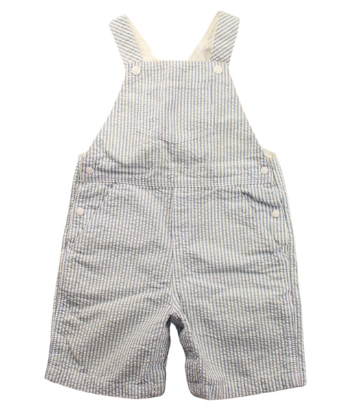 A Blue Overall Shorts from Petit Bateau in size 2T for boy. (Front View)