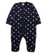 A Blue Long Sleeve Jumpsuits from Petit Bateau in size 12-18M for boy. (Front View)