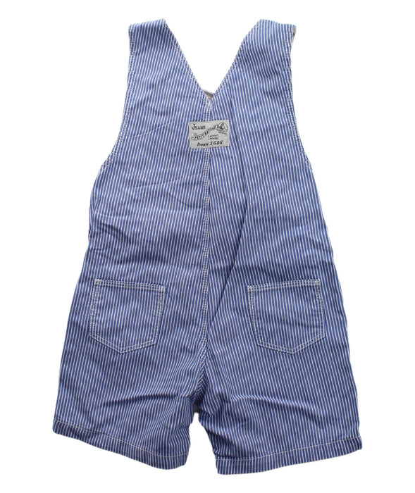 A Blue Overall Shorts from Petit Bateau in size 12-18M for neutral. (Back View)