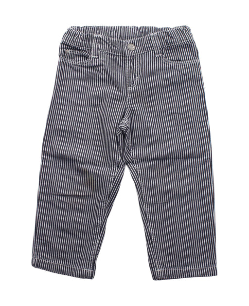 A Black Casual Pants from Petit Bateau in size 12-18M for boy. (Front View)
