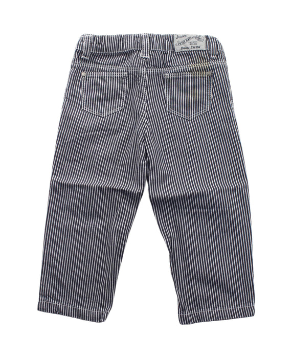 A Black Casual Pants from Petit Bateau in size 12-18M for boy. (Back View)