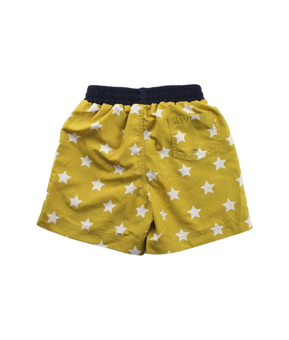 A Yellow Shorts from Petit Bateau in size 12-18M for girl. (Back View)