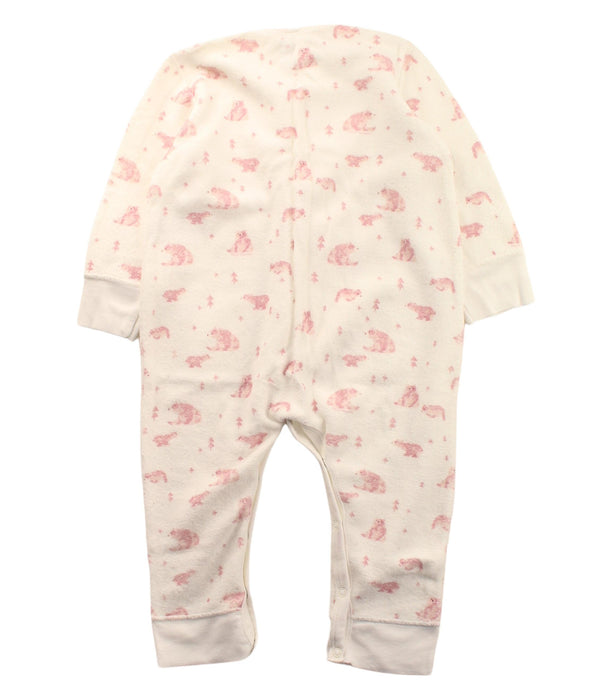 A White Long Sleeve Jumpsuits from Petit Bateau in size 12-18M for girl. (Back View)
