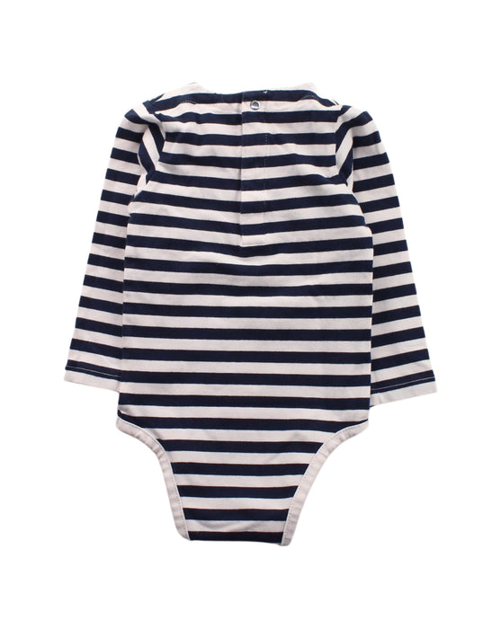 A Blue Long Sleeve Bodysuits from Jacadi in size 12-18M for boy. (Back View)
