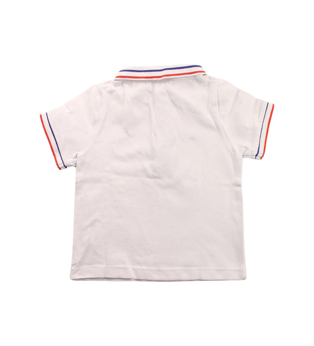 A White Short Sleeve Polos from Jacadi in size 6-12M for boy. (Back View)