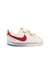A White Sneakers from Nike in size 18-24M for boy. (Front View)