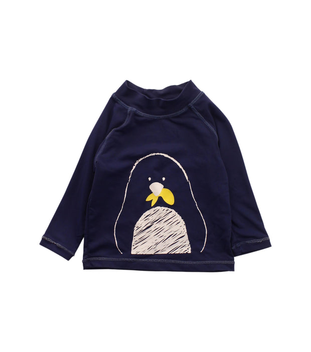 A Blue Rash Guards from Seed in size 3-6M for boy. (Front View)