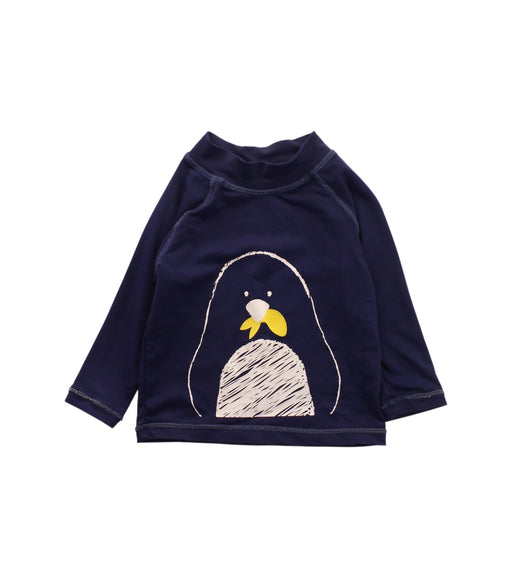 A Blue Rash Guards from Seed in size 3-6M for boy. (Front View)