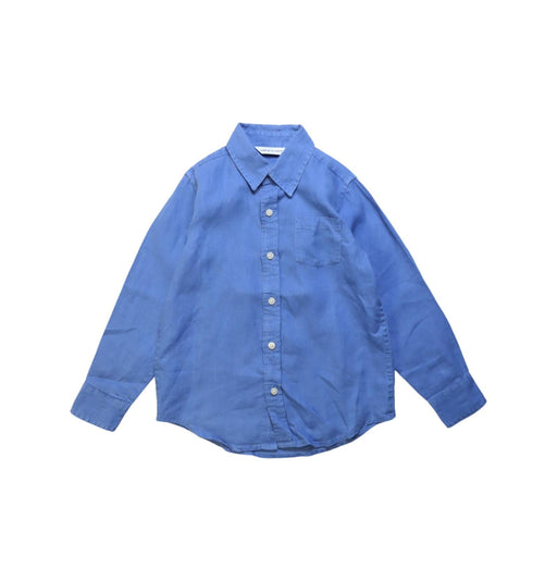 A Blue Long Sleeve Shirts from Janie & Jack in size 4T for boy. (Front View)