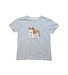 A Grey Short Sleeve T Shirts from Janie & Jack in size 4T for boy. (Front View)