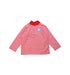 A Red Rash Guards from Splash About in size 4T for boy. (Front View)