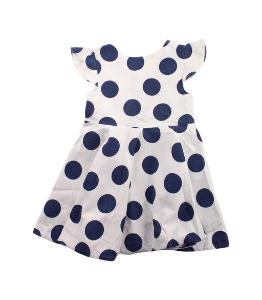A Blue Short Sleeve Dresses from Jacadi in size 5T for girl. (Front View)