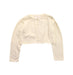 A White Cardigans from Jacadi in size 3T for girl. (Front View)