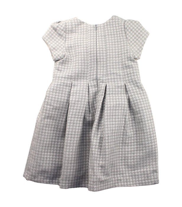 A Grey Short Sleeve Dresses from Balloon Chic in size 4T for girl. (Back View)