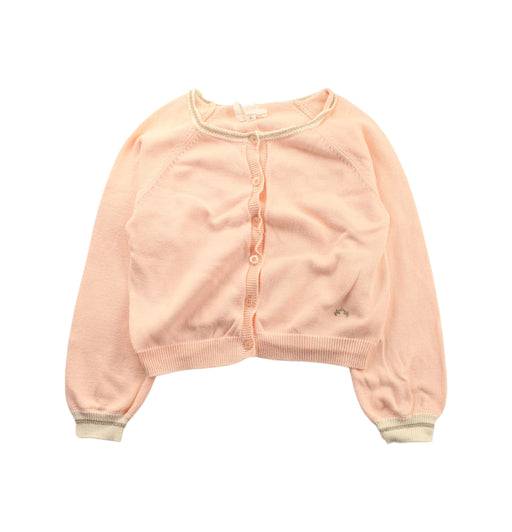 A Peach Cardigans from Nanos in size 5T for girl. (Front View)