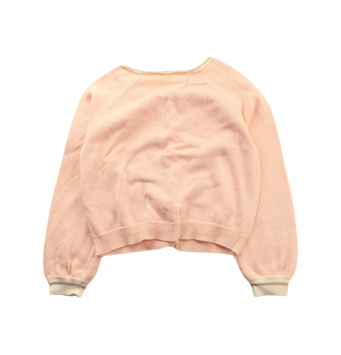 A Peach Cardigans from Nanos in size 5T for girl. (Back View)