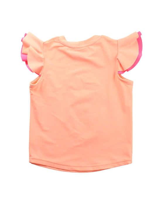 A Peach Rash Guards from Sunuva in size 3T for girl. (Back View)