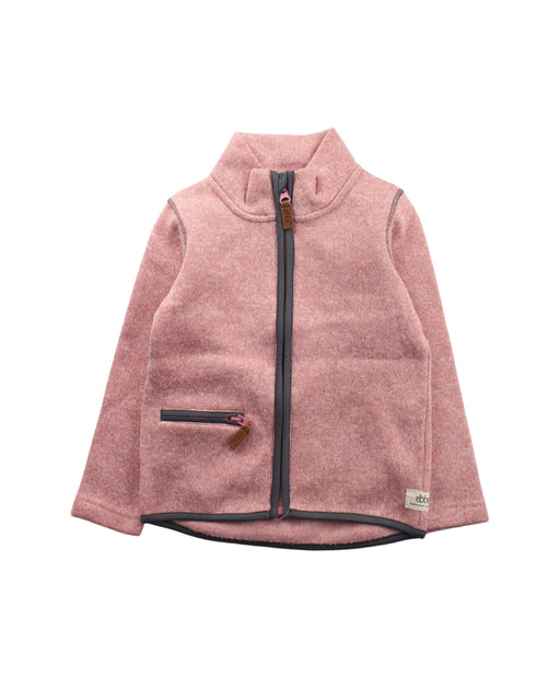 A Pink Zippered Sweatshirts from Ebbe in size 2T for girl. (Front View)