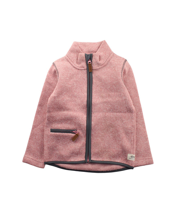 A Pink Zippered Sweatshirts from Ebbe in size 2T for girl. (Front View)