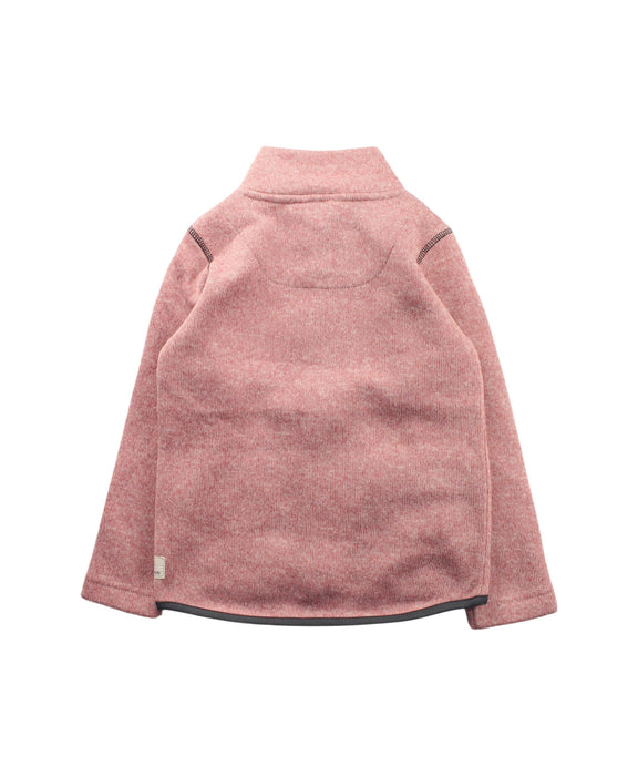 A Pink Zippered Sweatshirts from Ebbe in size 2T for girl. (Back View)