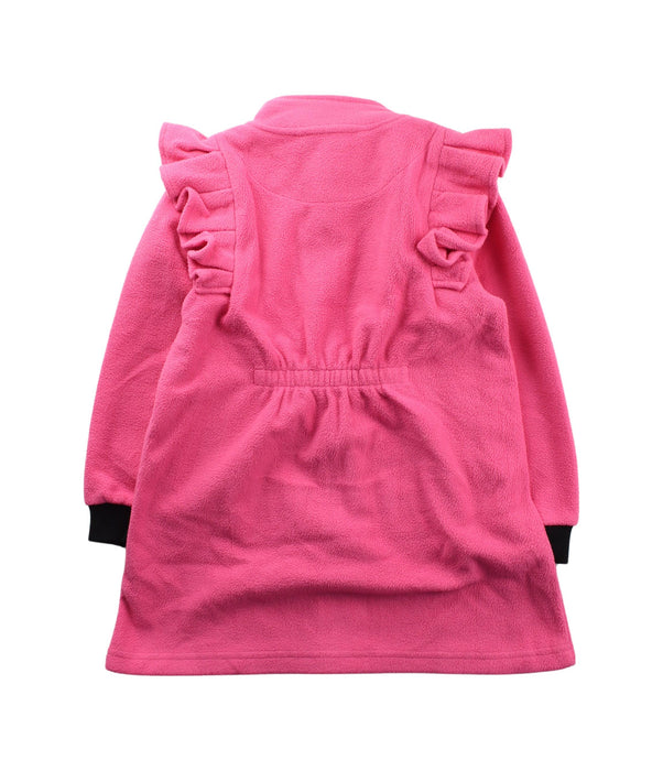 A Pink Zippered Sweatshirts from The Brand in size 2T for girl. (Back View)