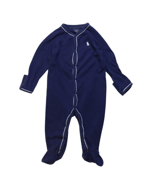 A Navy Onesies from Ralph Lauren in size 3-6M for boy. (Front View)
