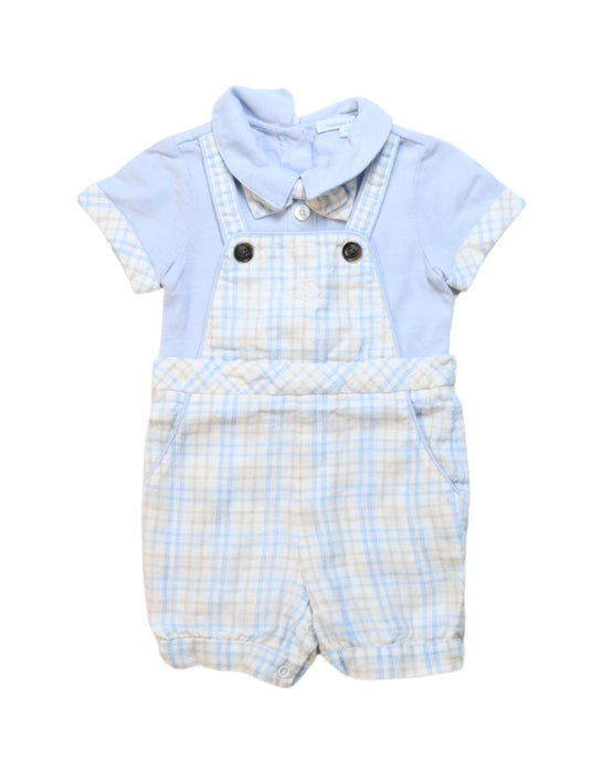 A Blue Short Sleeve Rompers from Nicholas & Bears in size 3-6M for boy. (Front View)