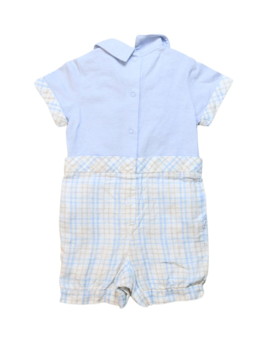 A Blue Short Sleeve Rompers from Nicholas & Bears in size 3-6M for boy. (Back View)