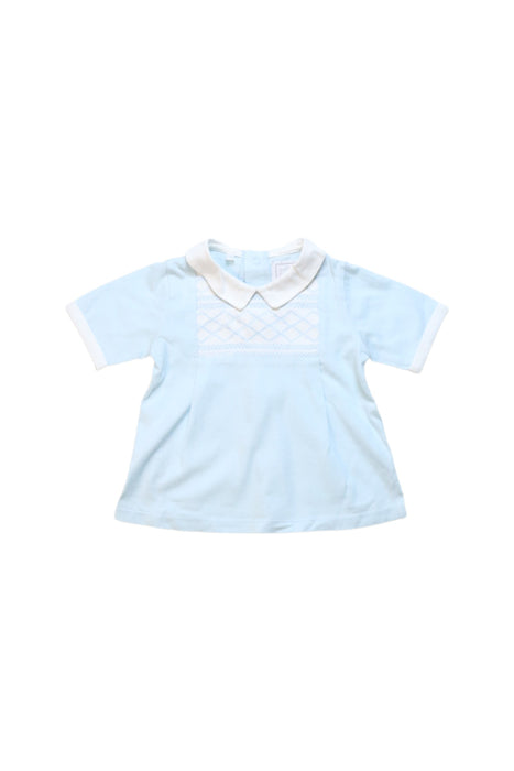 A Blue Shorts Sets from Emile et Rose in size 3-6M for girl. (Front View)