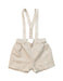 A Beige Overall Shorts from Mayoral in size 3-6M for boy. (Front View)