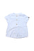 A White Short Sleeve Tops from Mayoral in size 6-12M for girl. (Front View)