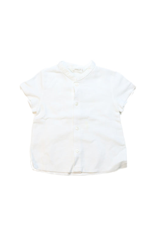 A White Short Sleeve Tops from Mayoral in size 3-6M for girl. (Front View)