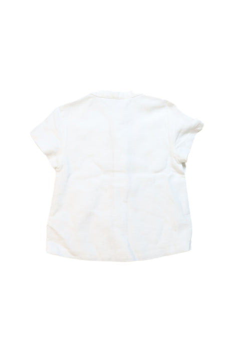 A White Short Sleeve Tops from Mayoral in size 3-6M for girl. (Back View)