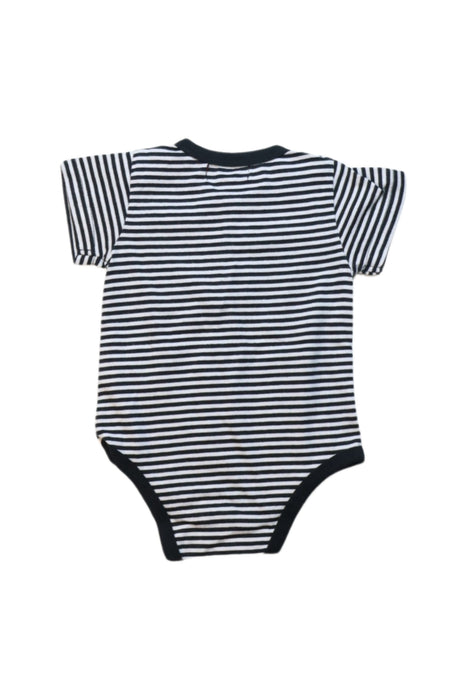 A Black Short Sleeve Bodysuits from 7 For All Mankind in size 6-12M for neutral. (Back View)