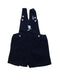 A Black Overall Shorts from Thom Browne in size 6-12M for neutral. (Front View)