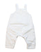 A White Overall Shorts from Petit Bateau in size 0-3M for neutral. (Back View)