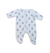 A Grey Onesies from Petit Bateau in size 0-3M for neutral. (Front View)