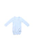 A Blue Long Sleeve Bodysuits from Petit Bateau in size 3-6M for neutral. (Front View)