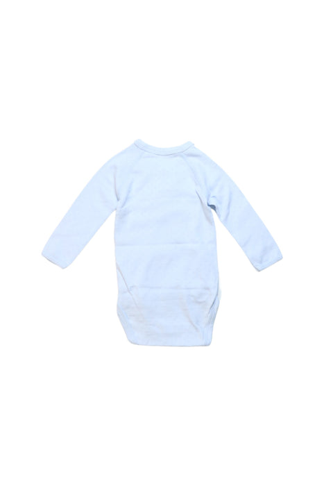 A Blue Long Sleeve Bodysuits from Petit Bateau in size 3-6M for neutral. (Back View)